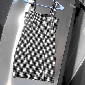 Mini Checkered Cocktail Dress
